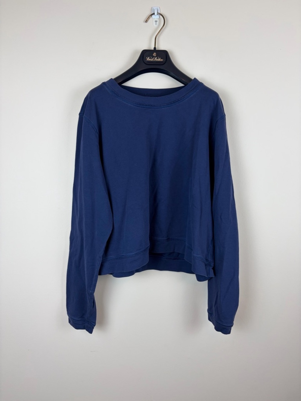 Lululemon Space Crew Lightweight Sweatshirt Top Navy Blue